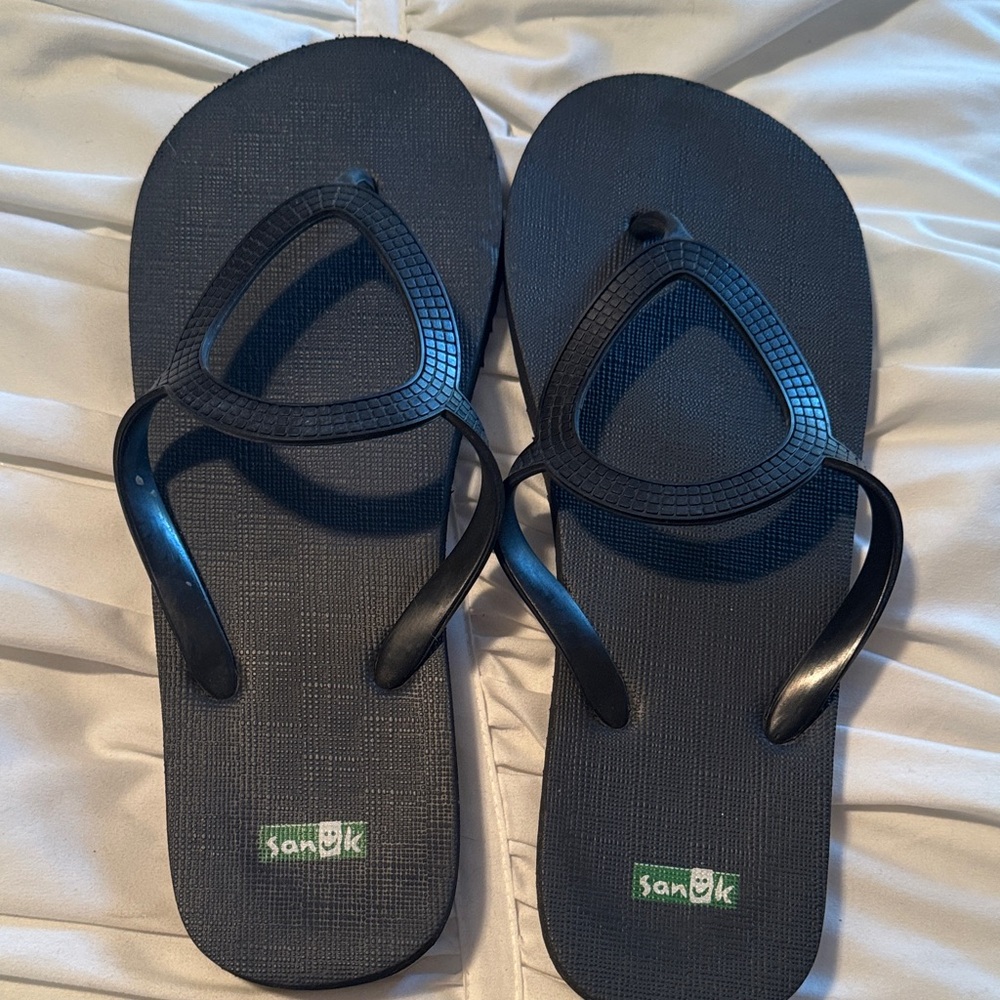 Sanuk Dark Flip Flops